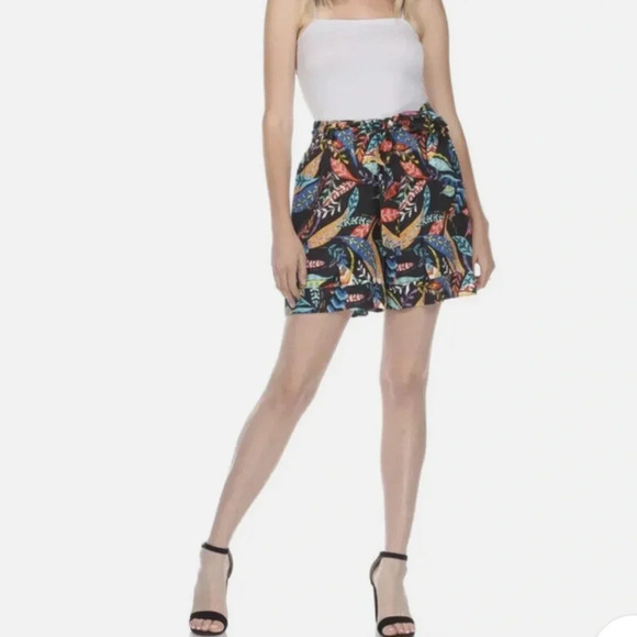 Johnny Was “Jade” Tropical Print Linen Shorts Extra Small EUC! - Picture 4 of 9